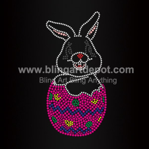 Rabbit Rhinestone Heat Transfers
